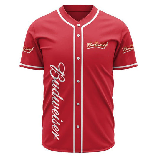 Best Dad King of the House Budweiser Unisex Baseball Jersey for Beer Lovers Father Gift
