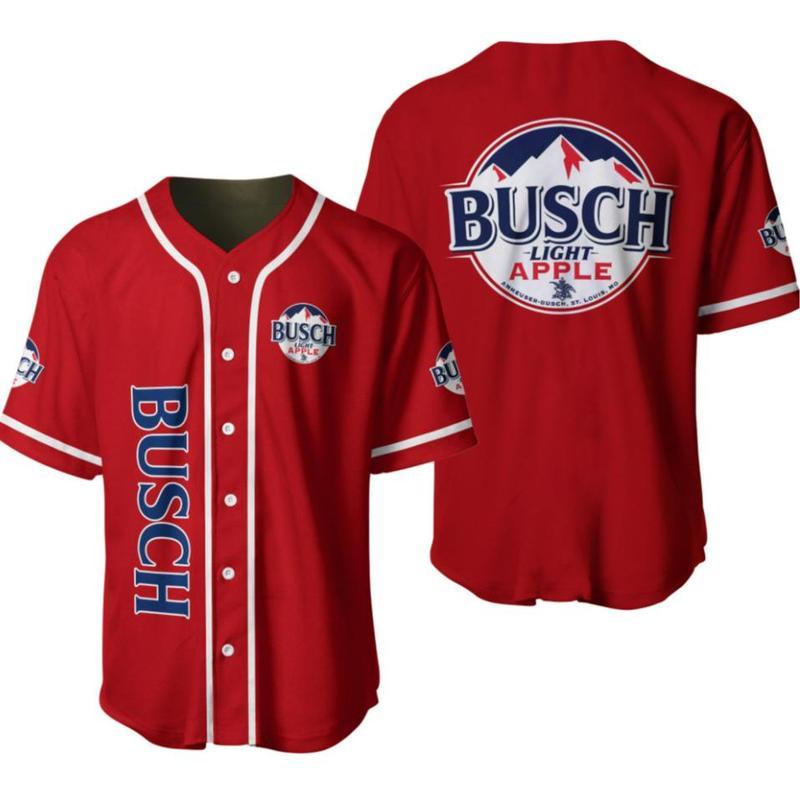 Busch Light Apple Unisex Baseball Jersey for Beer Lovers