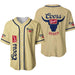 Bull Head Coors Banquet Rodeo Unisex Baseball Jersey for Beer Lovers Western Style